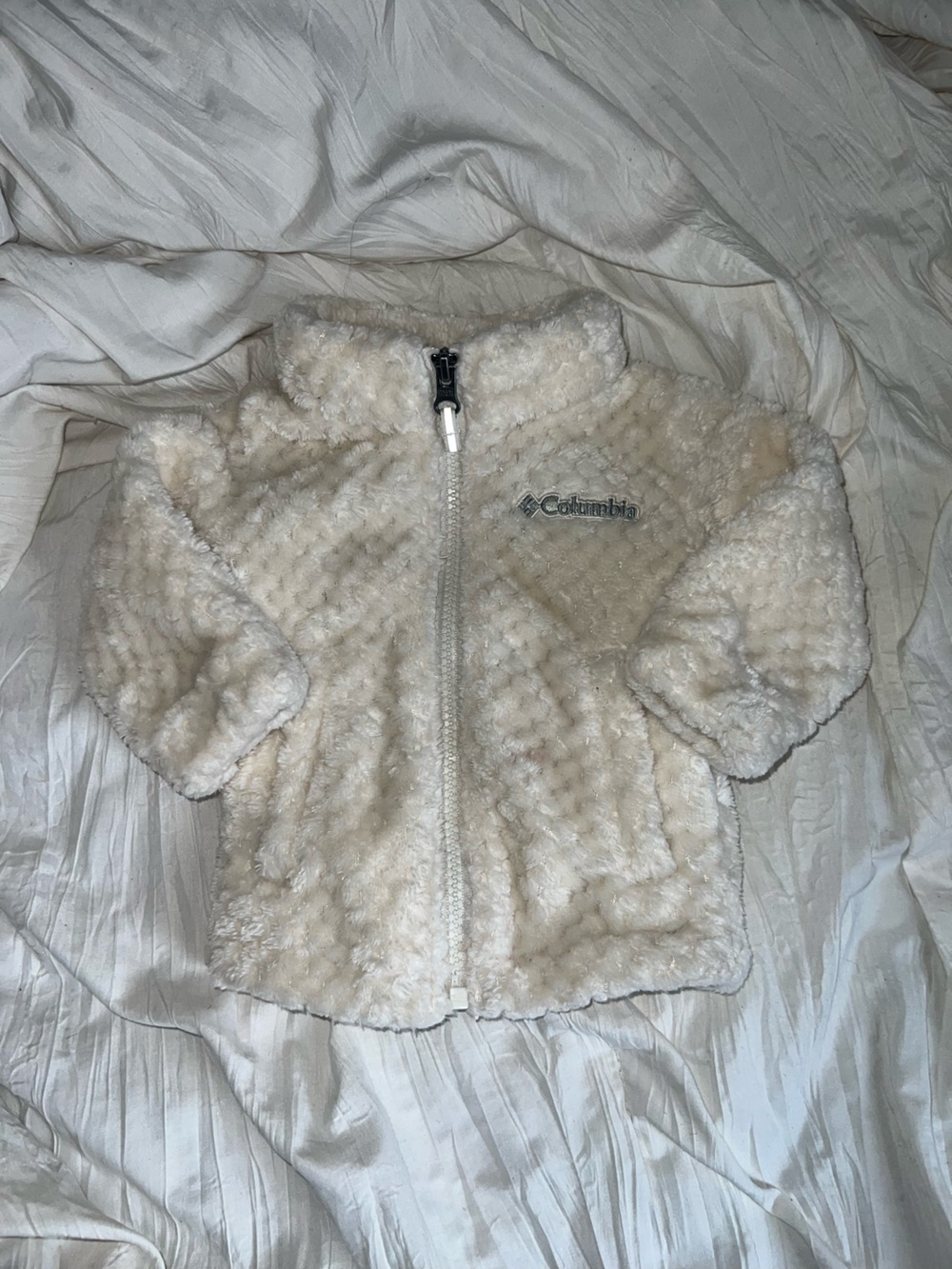 Columbia Ivory Sherpa Full-Zip Jacket
